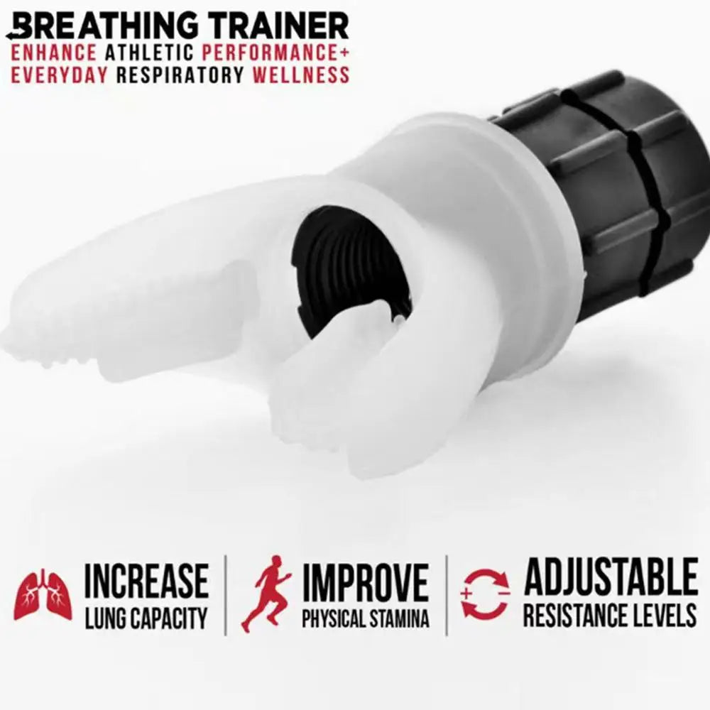 Breathing Trainer Lung Flexer Portable Fitness Exerciser Lung Capacity Exercise Device Breath Adjustable Levels Respiratory Deep