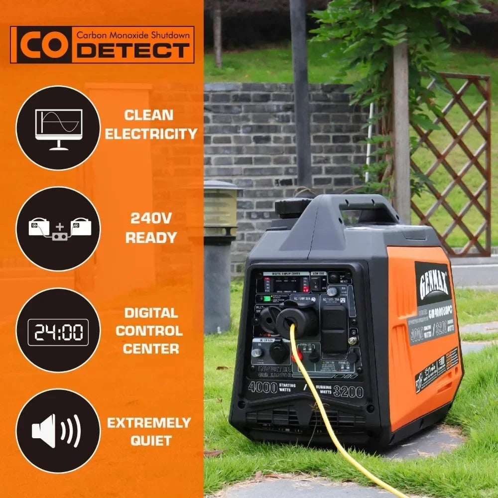 Generator，EPA Compliant, Eco-Mode Feature, Ultra Lightweight for Backup Home Use & Camping